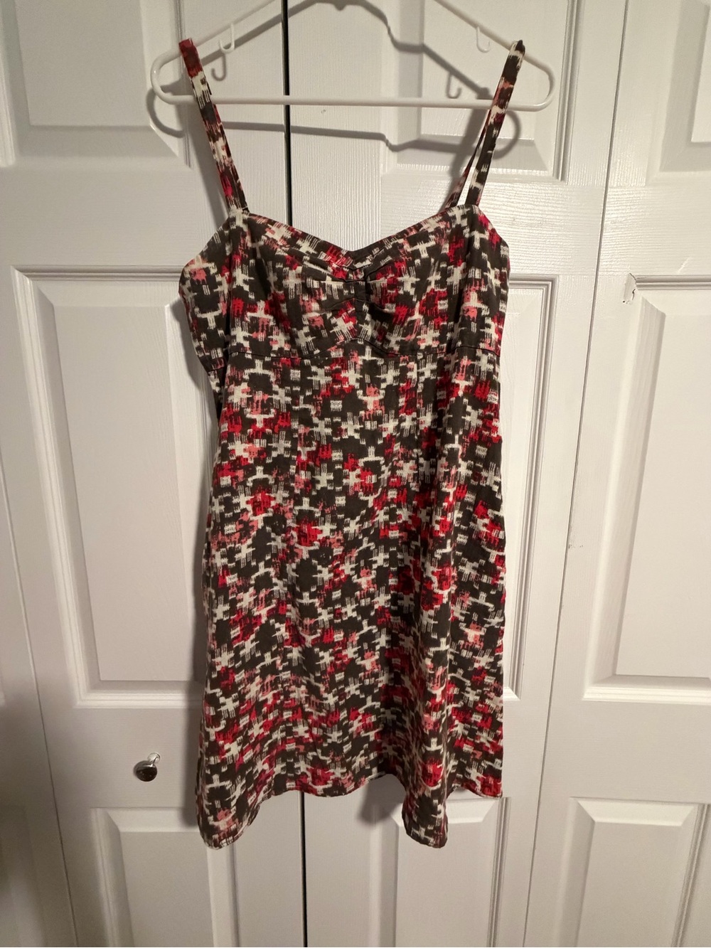 Patagonia Women's Patterned Top - Brown, Red, Cream Sz 8